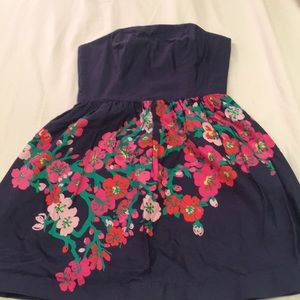 Navy Lilly Pulitzer strapless dress